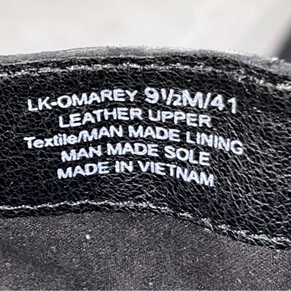 NEW Women’s Lucky Brand Omarey Black Leather Platform Boots size 9.5 - Picture 7 of 8